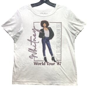 Whitney Houston Shirt Mens Medium AOP Grunge Pop Rock Streetwear Everyday
